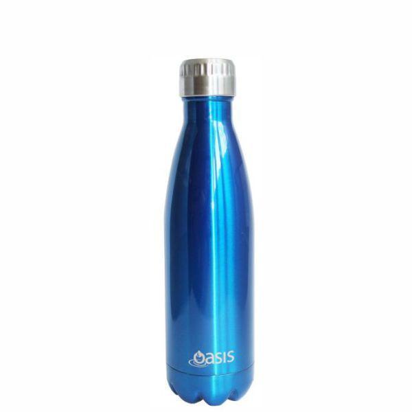 OASIS Drink Bottle 500ml Stainless Insulated - Aqua Blue **CLEARANCE**