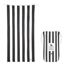 Load image into Gallery viewer, DOCK &amp; BAY Quick-dry Beach Towel 100% Recycled Cabana Collection - Kamari Charcoal