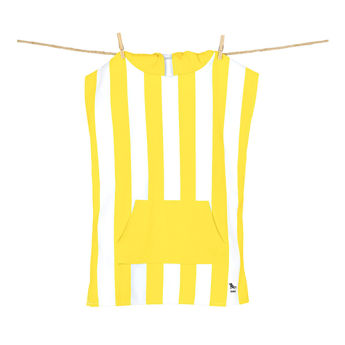 Load image into Gallery viewer, DOCK & BAY Quick-dry Kids Poncho Hooded Towel 100% Recycled Mini Cabana - Boracay Yellow