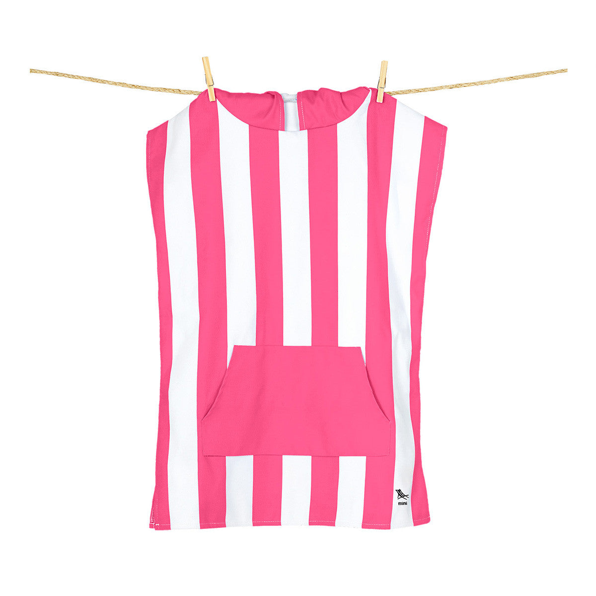 Load image into Gallery viewer, DOCK & BAY Quick-dry Kids Poncho Hooded Towel 100% Recycled Mini Cabana - Phi Phi Pink