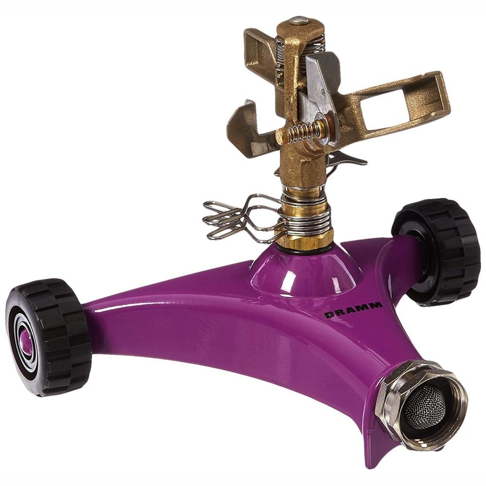 DRAMM ColourStorm Wheeled Impulse Garden Sprinkler - Berry / Violet