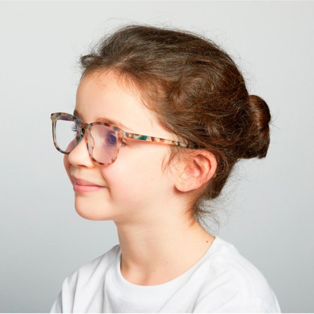 Load image into Gallery viewer, IZIPIZI PARIS SCREEN Glasses Junior Kids STYLE #E - Blue Tortoise (3-10 YEARS) **CLEARANCE**