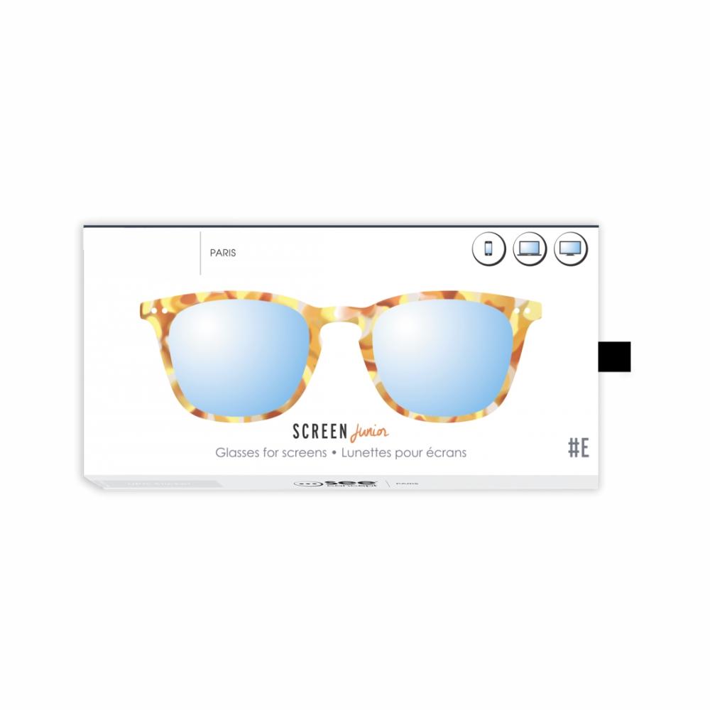 Load image into Gallery viewer, IZIPIZI PARIS SCREEN Glasses Junior Kids STYLE #E - Yellow Tortoise (3-10 YEARS) **CLEARANCE**