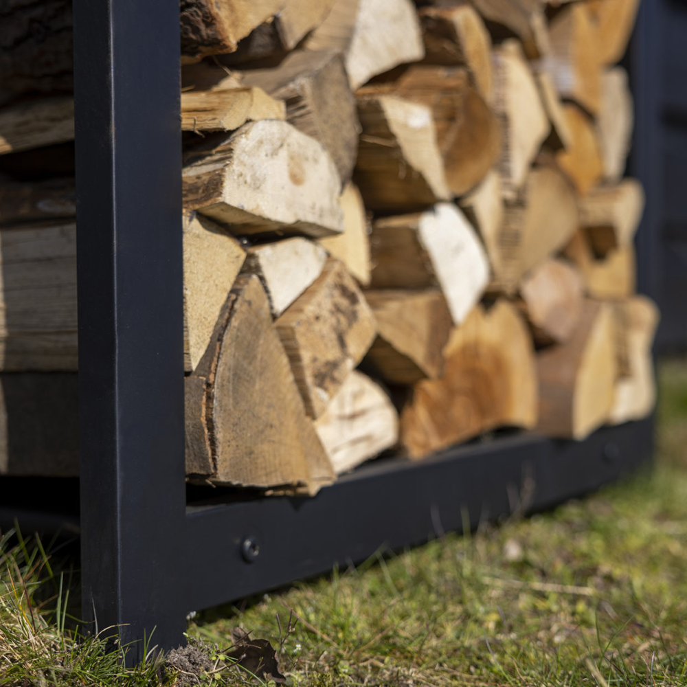 Load image into Gallery viewer, ESSCHERT DESIGN Black Log Rack - Large **Limited Stock**
