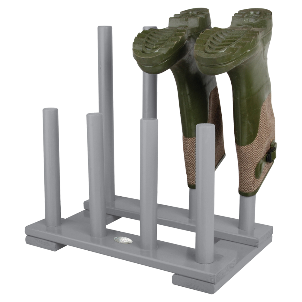 ESSCHERT DESIGN Wooden Boot Rack - Grey