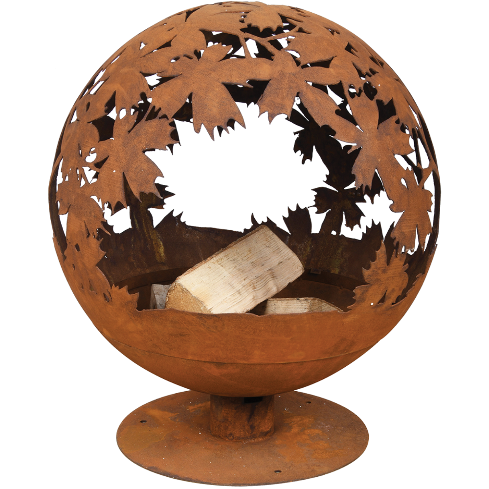 Load image into Gallery viewer, ESSCHERT DESIGN Fire Ball Pre-Rusted Laser Cut - Leaves **Limited Stock**