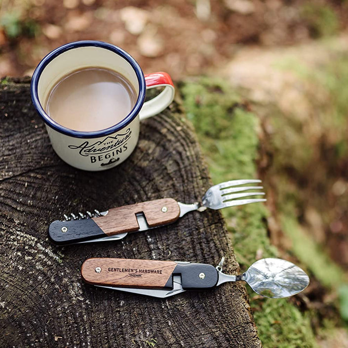 GENTLEMENS HARDWARE Camping Cutlery Tools - Timber Handle