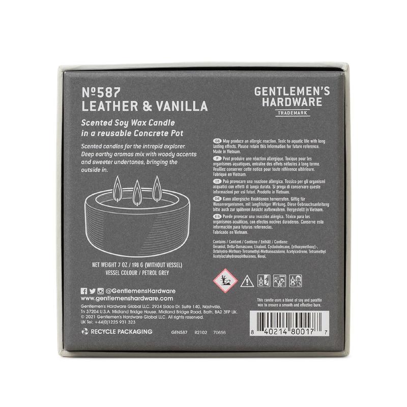 Load image into Gallery viewer, GENTLEMENS HARDWARE Soy Wax Candle - Leather & Vanilla