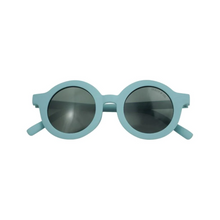 Load image into Gallery viewer, GRECH &amp; CO Child Original Round Bendable Polarized Sunglasses - Sky Blue (18mth-10yr)