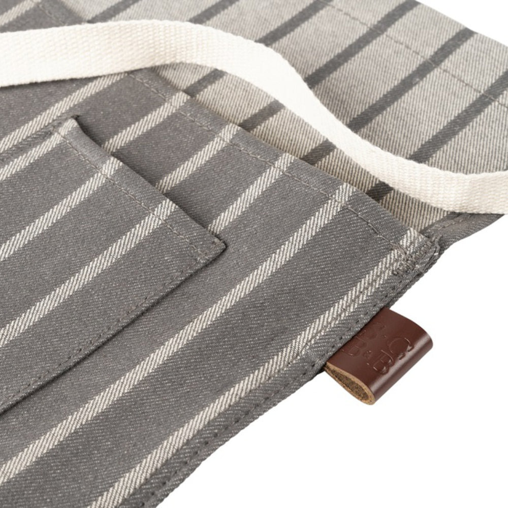 Load image into Gallery viewer, SOPHIE CONRAN 'Waist' (Half) Apron - Grey Ticking Stripe