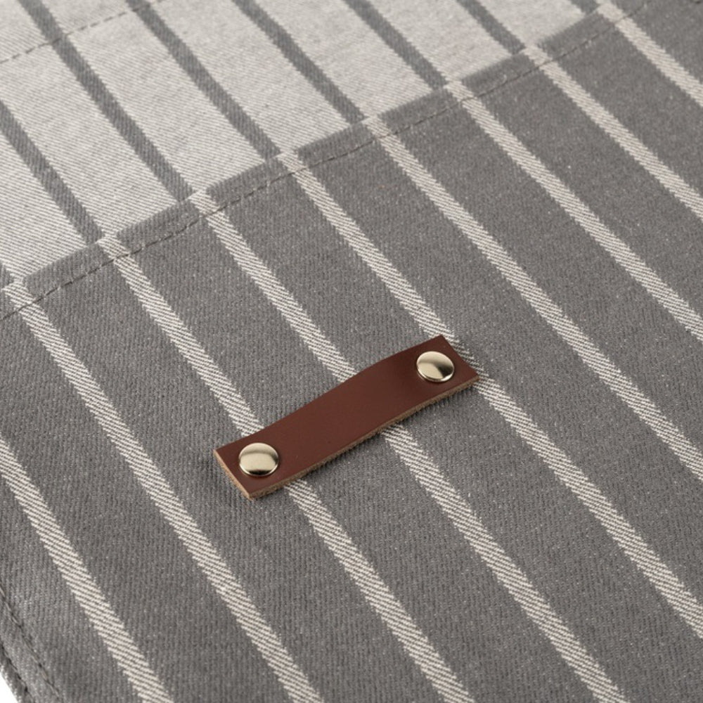 Load image into Gallery viewer, SOPHIE CONRAN 'Waist' (Half) Apron - Grey Ticking Stripe