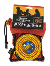 Load image into Gallery viewer, INSIDE OUTSIDE Backpack Bluffer&#39;s Dice - Orange &amp; Blue **Limited Stock**