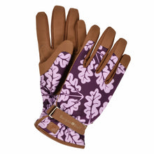 Load image into Gallery viewer, BURGON &amp; BALL Love the Glove Gardening Gloves - Oak Leaf Plum S/M - Pair
