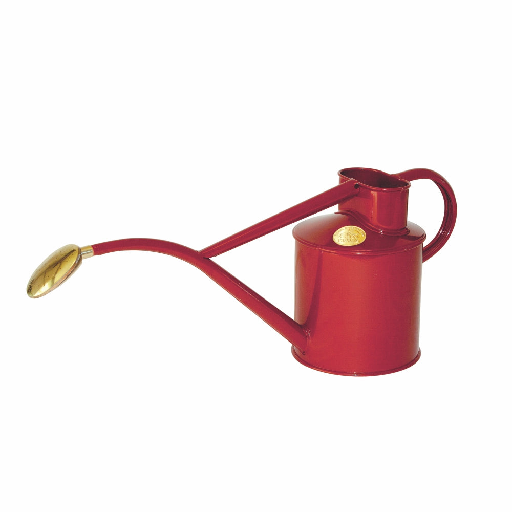 Load image into Gallery viewer, HAWS Gift Boxed Metal Indoor Plant Watering Can 'The Rowley Ripple' 2 Pint (1 Litre) - Burgandy
