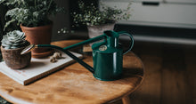 Load image into Gallery viewer, HAWS Gift Boxed Metal Indoor Plant Watering Can &#39;The Rowley Ripple&#39; 2 Pint (1 Litre) - Green