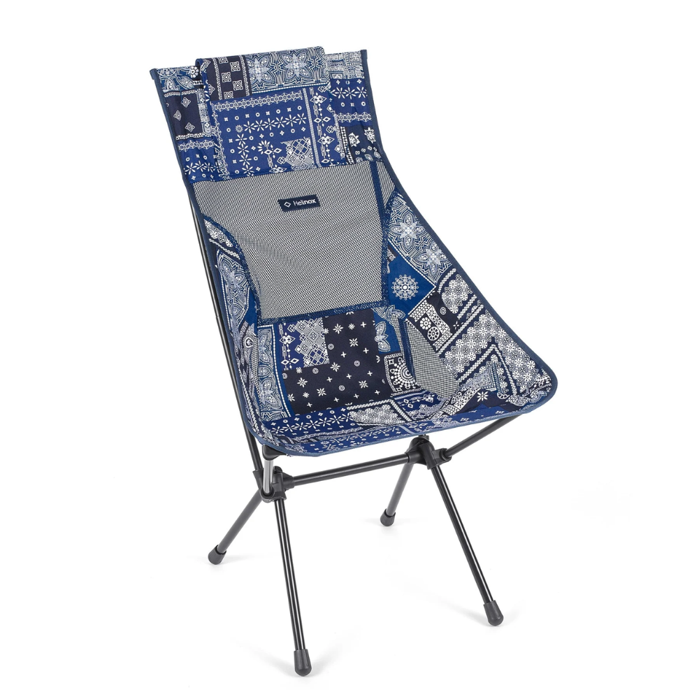 HELINOX Sunset Chair - Blue Bandanna with Black Frame