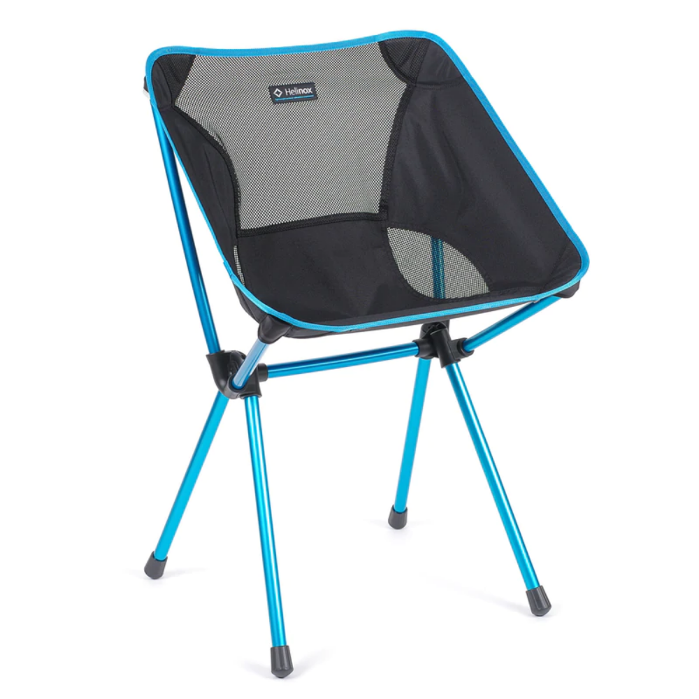HELINOX Café Chair - Black with Blue Frame