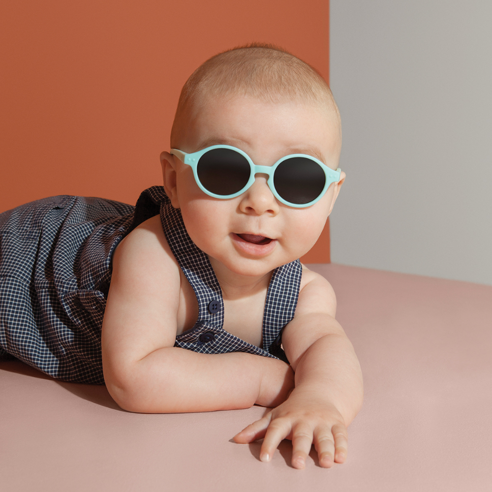 Load image into Gallery viewer, IZIPIZI PARIS Sun Baby Sunglasses - Aqua Green (0-9 MONTHS) **CLEARANCE**