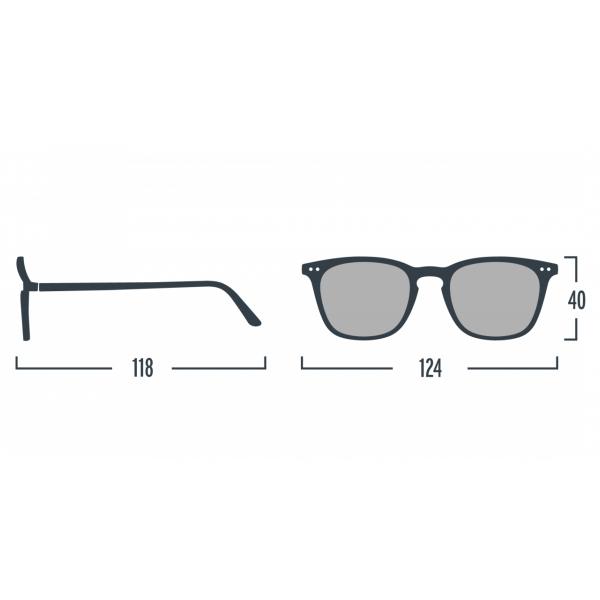 Load image into Gallery viewer, IZIPIZI PARIS |  Sun Junior STYLE #E - Navy Blue (3-10 YEARS) front and side view