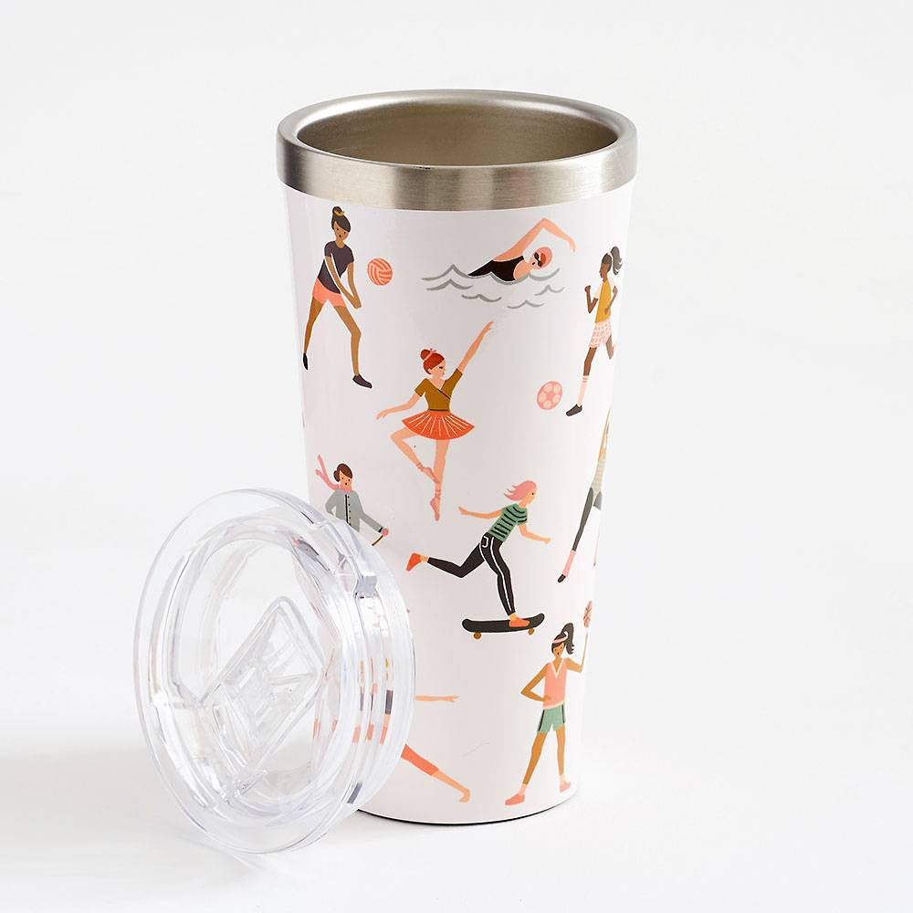 Load image into Gallery viewer, CORKCICLE x RIFLE PAPER CO. Stainless Steel Insulated Tumbler 16oz (475ml) - Sports Girls **Limited Stock**
