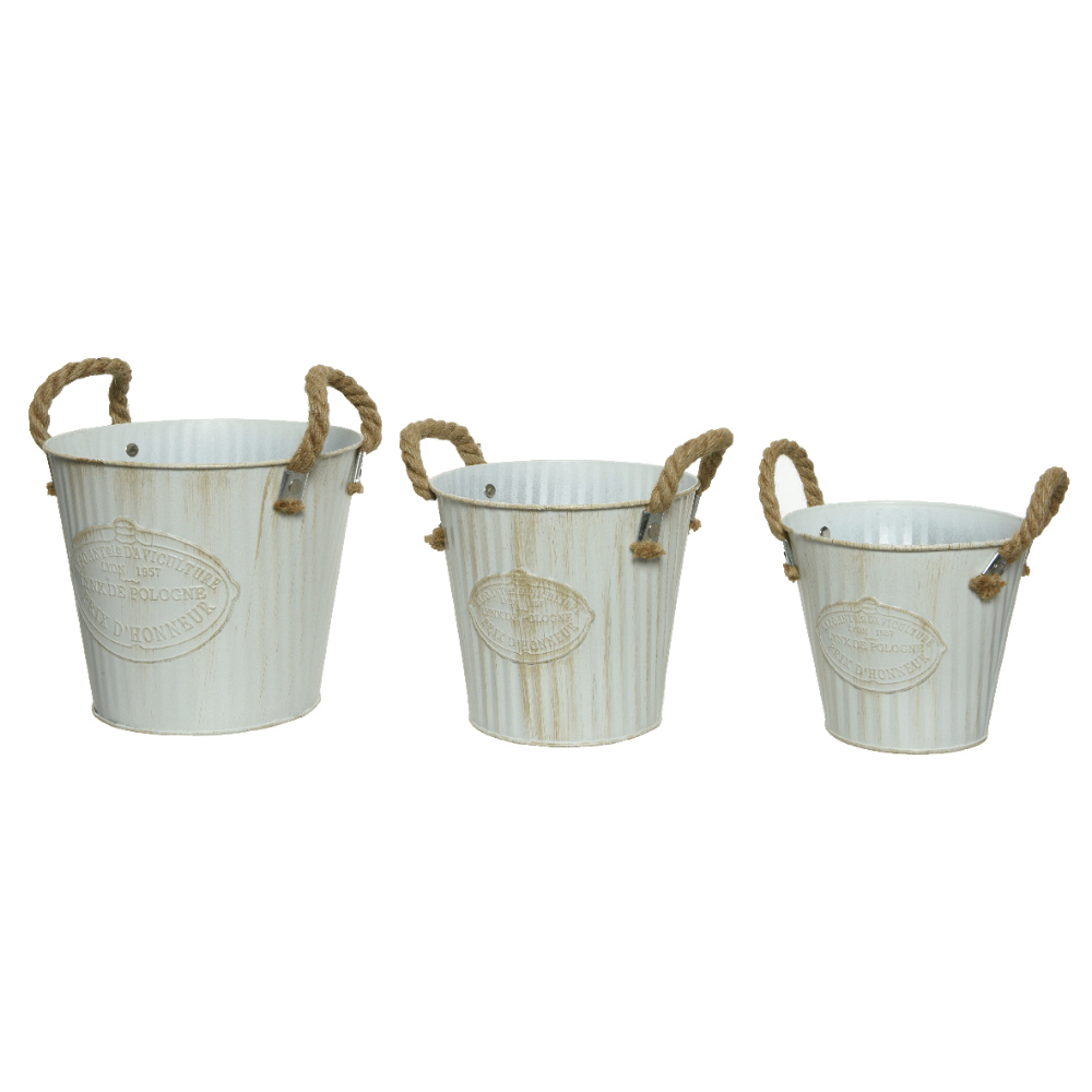 Load image into Gallery viewer, KAEMINGK Iron Bucket Round - Set of 3 **Limited Stock**