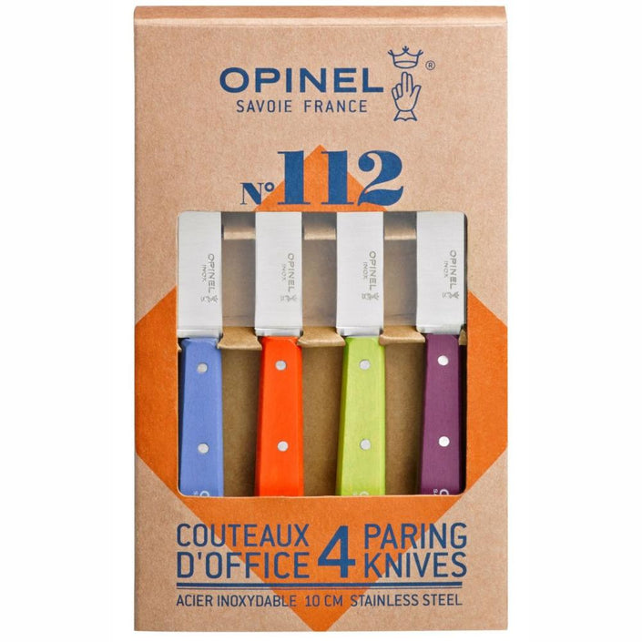 OPINEL Essentials N°112 Paring Knife Four Piece Set - (Sweet-Pop Colours) OP01381