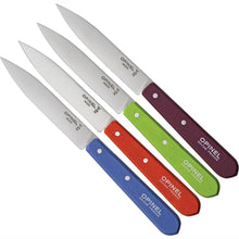 Load image into Gallery viewer, OPINEL Essentials N°112 Paring Knife Four Piece Set - (Sweet-Pop Colours) OP01381