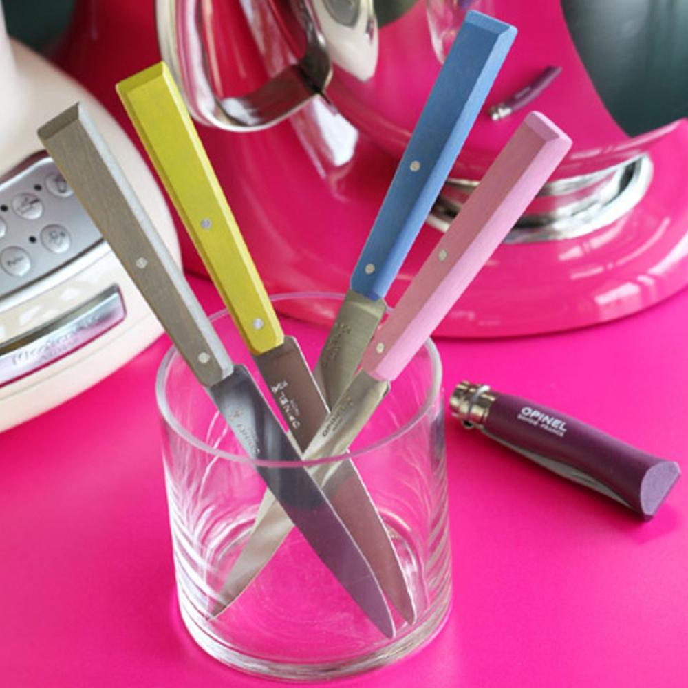 Load image into Gallery viewer, OPINEL N125 'Bon Appetit' Table Knife 4 Piece Set (Champagne)
