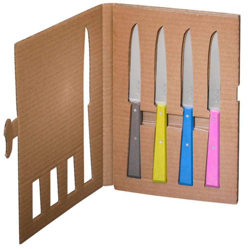 Load image into Gallery viewer, OPINEL N125 'Bon Appetit' Table Knife 4 Piece Set (Champagne)