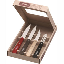 Load image into Gallery viewer, OPINEL Essentials 4 piece Kitchen / Knife Set - Red/Black (Loft)
