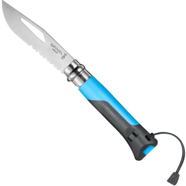 Load image into Gallery viewer, OPINEL N8 Outdoor Blue (inbuilt Whistle, Shackle Key, Lanyard)