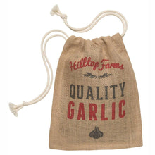Load image into Gallery viewer, RETRO KITCHEN Produce Hessian Sack - Garlic