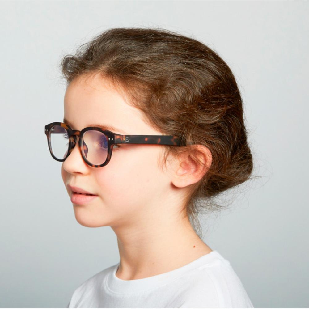 Load image into Gallery viewer, IZIPIZI PARIS SCREEN Glasses Junior Kids STYLE #C - Tortoise (3-10 YEARS) **CLEARANCE**