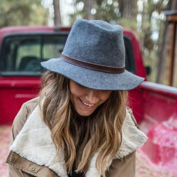 SUNDAY AFTERNOONS Tessa Hat - Heathered Ash - 100% Australian Wool