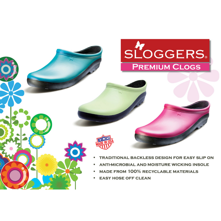 SLOGGERS Womens Premium Clogs -Sangria Red