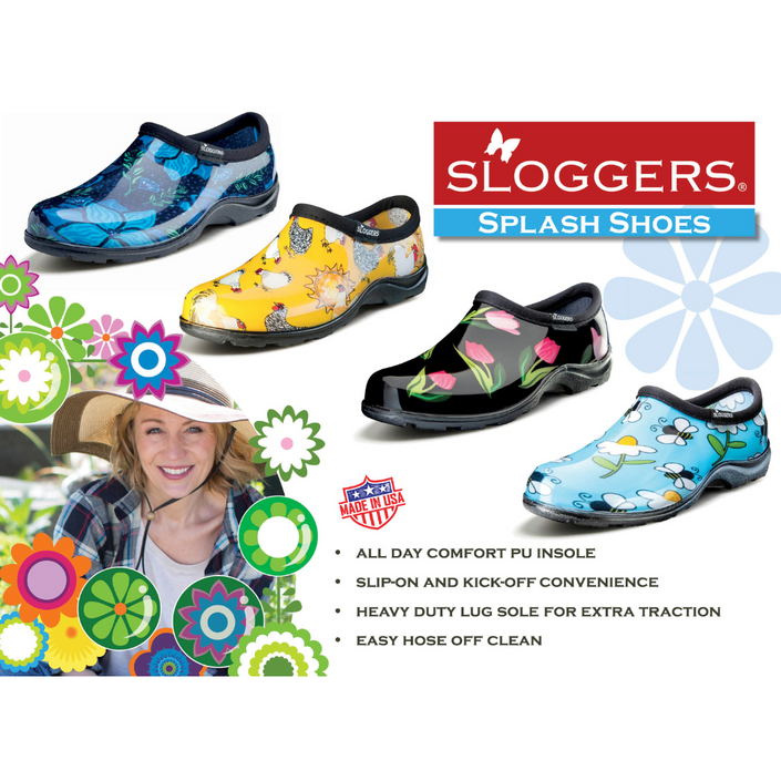 SLOGGERS Womens Splash Shoe - Flower Power