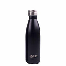 Load image into Gallery viewer, OASIS Drink Bottle 500ml Stainless Insulated - Matt Black **CLEARANCE**