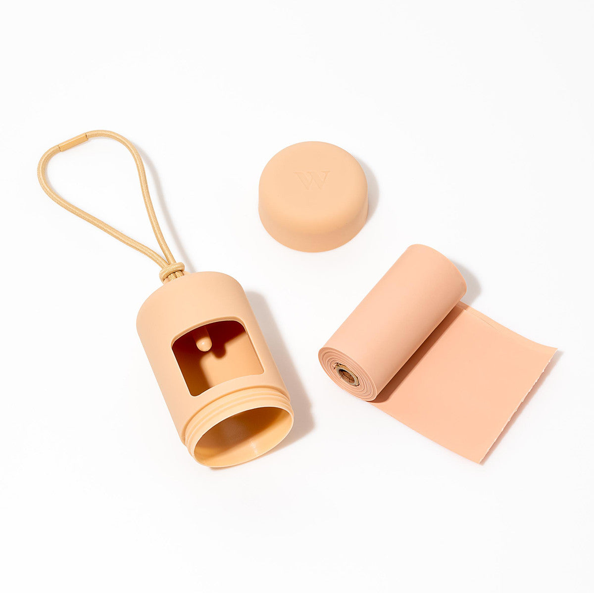 Load image into Gallery viewer, WILD ONE Dog Poop Bag Carrier - Tan **CLEARANCE**