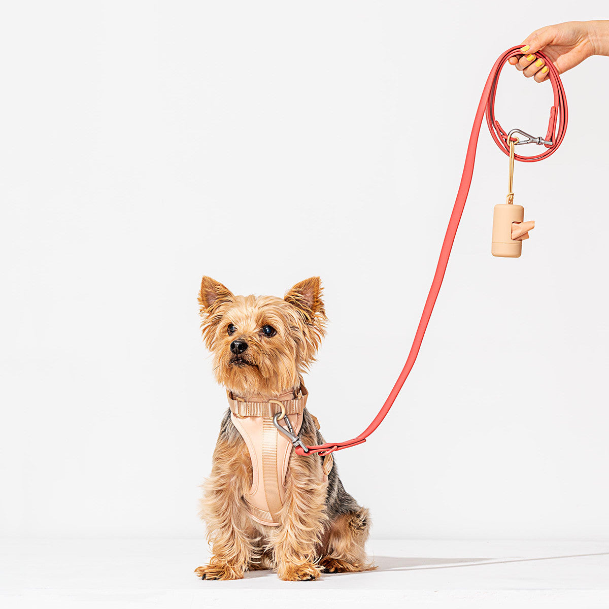 Load image into Gallery viewer, WILD ONE Dog Poop Bag Carrier - Coral Red **CLEARANCE**