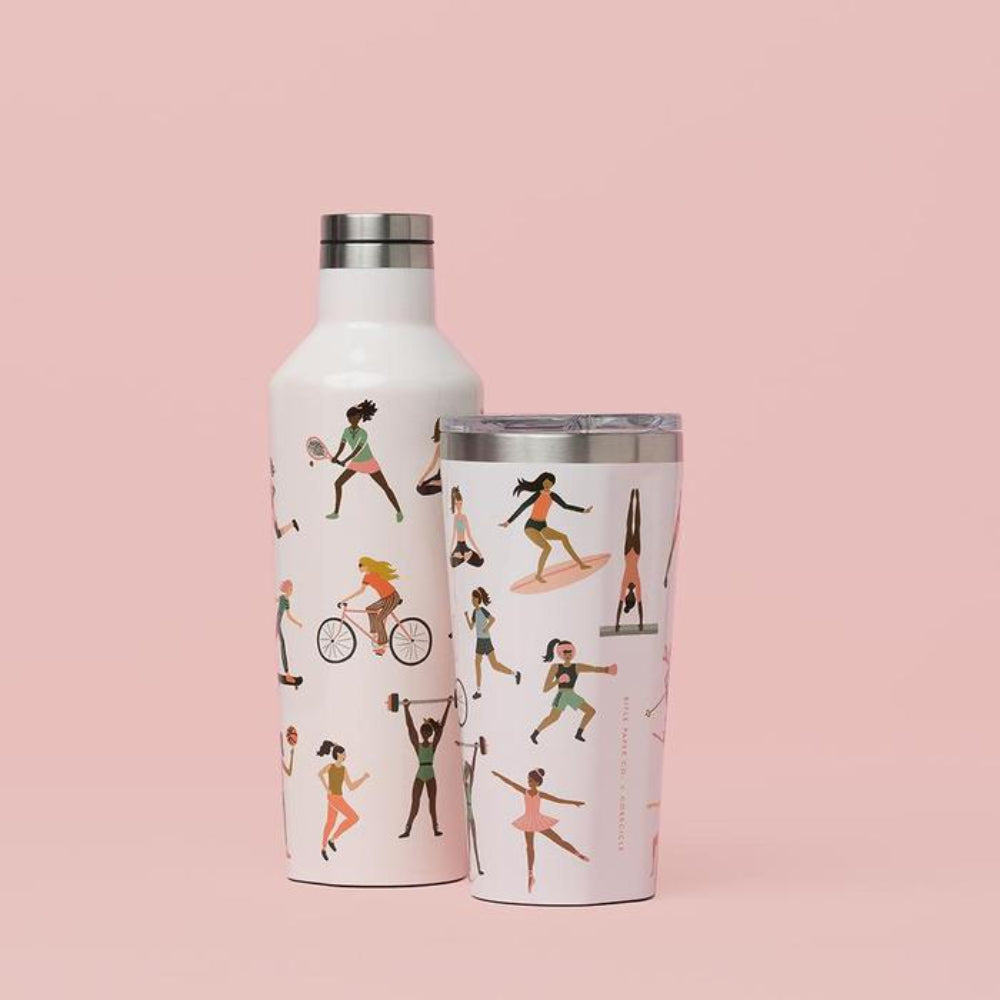 Load image into Gallery viewer, CORKCICLE x RIFLE PAPER CO. Stainless Steel Insulated Tumbler 16oz (475ml) - Sports Girls **Limited Stock**