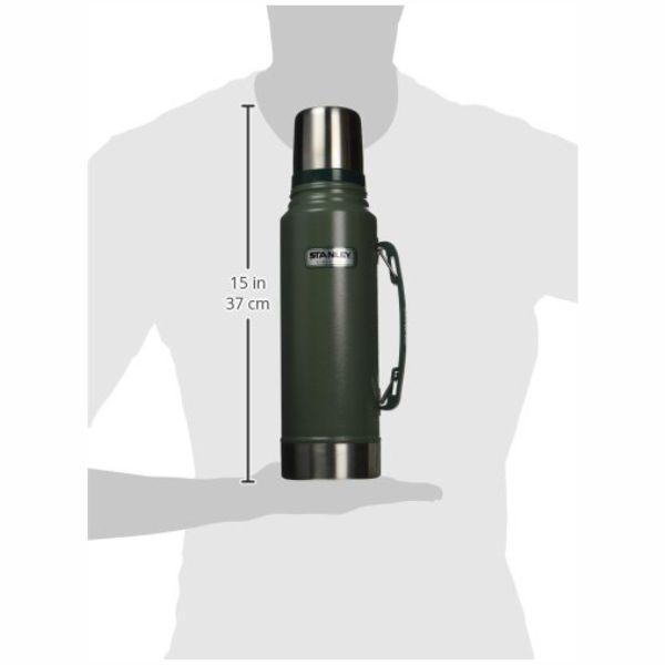 STANLEY CLASSIC 1L The Legendary Insulated Vacuum Flask Hammertone Green - Medium