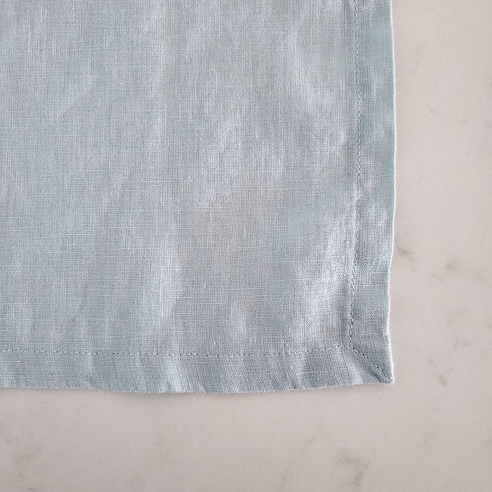 MARC OLIVER Cloth French Linen Napkin - 18" x 18", 4 pack - Light Blue **CLEARANCE**