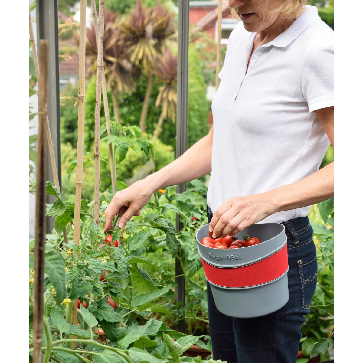 Load image into Gallery viewer, BURGON & BALL Gardening Hip Trug Large - Moss