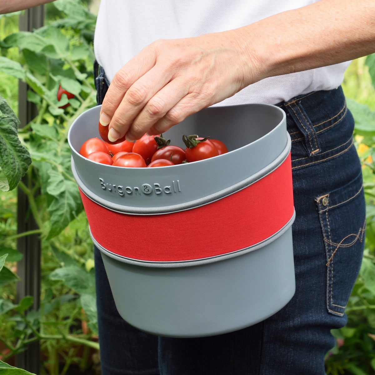 Load image into Gallery viewer, BURGON & BALL Gardening Hip Trug Large - Moss