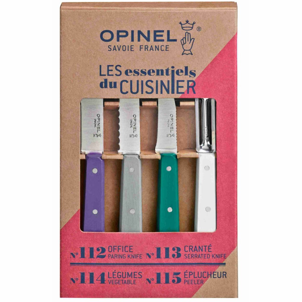 Load image into Gallery viewer, OPINEL Essentials 4 piece Kitchen / Knife Set - Art Deco