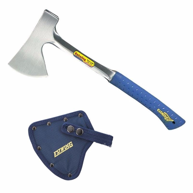 Load image into Gallery viewer, ESTWING 16" Camper's Axe with Sheath - Nylon Vinyl Shock Reduction Grip