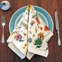 Load image into Gallery viewer, CAVALLINI &amp; Co. 100% Natural Cotton Napkins Set of 4 - Wildflowers