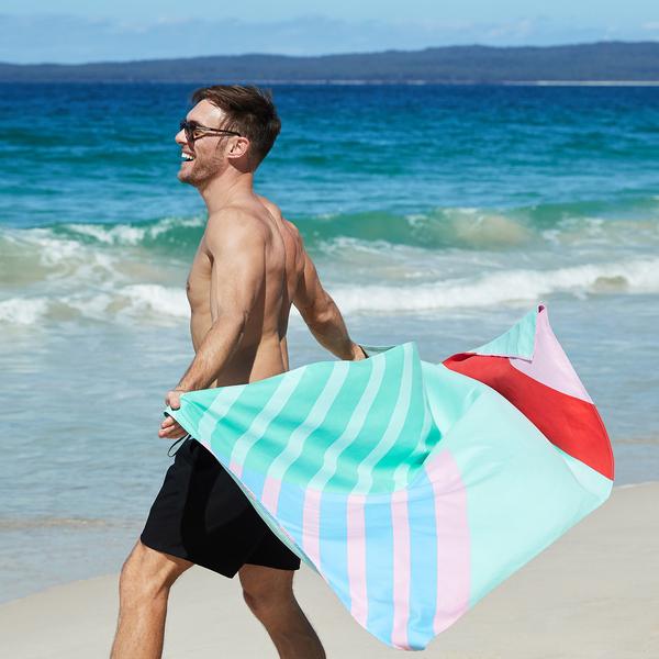 Load image into Gallery viewer, DOCK & BAY x TED KELLEY Quick-dry Beach Towel 100% Recycled Street Art Collection - Enjoy The Ride