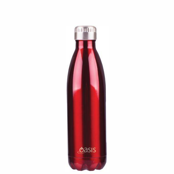 OASIS Water Bottle 500ml Stainless Insulated- Red **CLEARANCE**