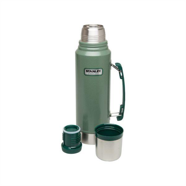 STANLEY CLASSIC 1L The Legendary Insulated Vacuum Flask Hammertone Green - Medium